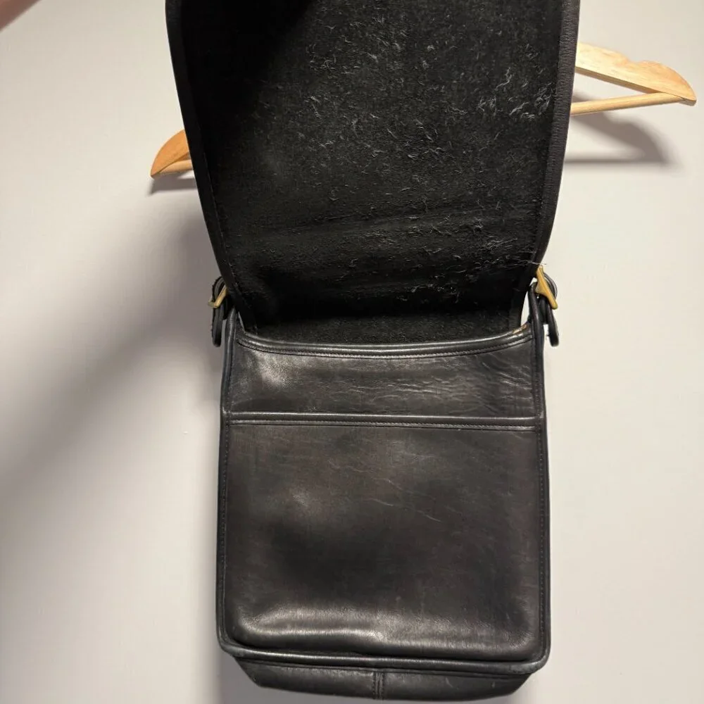 Vintage Coach Bag Black Leather